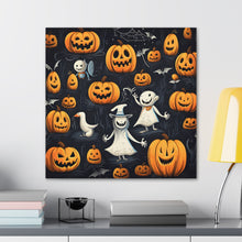 DistinctInk Canvas Wall Art with The Halloween Spell for Halloween