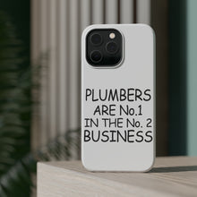 DistinctInk ToughCase for Apple iPhone, Compatible with MagSafe Charging - Plumbers #1 in the #2 Business