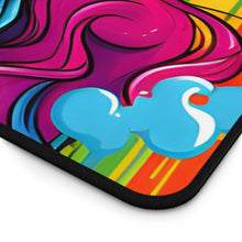 DistinctInk Desk Mat with Leading with Courage and Grace Design for LGBTQ+ Pride
