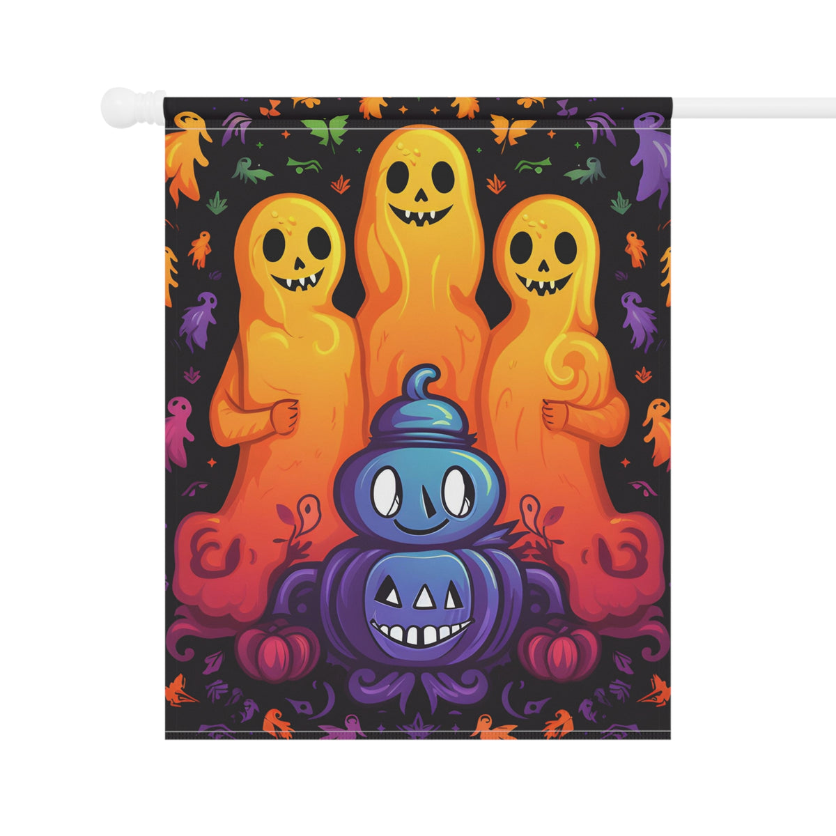 Garden & House Banner Flag with Finding Your Purpose in Life Design for Halloween LGBTQ+ Pride, view 7