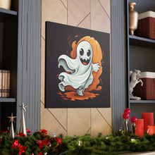 DistinctInk Canvas Wall Art with Silly Specter Sprites for Halloween