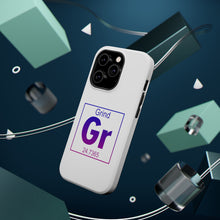 DistinctInk ToughCase for Apple iPhone, Compatible with MagSafe Charging - Entrepreneur Grind GR Element