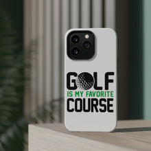 DistinctInk ToughCase for Apple iPhone, Compatible with MagSafe Charging - Golf Is MY Favorite Course