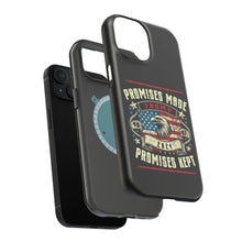 DistinctInk Tough Case for iPhone, Compatible with MagSafe Charging | Trump - Promises Made, Promises Kept | Conservative