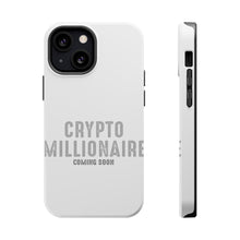 DistinctInk ToughCase for Apple iPhone, Compatible with MagSafe Charging - Crypto Millionaire - Coming Soon