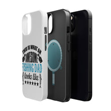 DistinctInk ToughCase for Apple iPhone, Compatible with MagSafe Charging - This is What Awesome Fishing Dad Looks Like