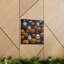 DistinctInk Canvas Wall Art with "Halloween Haunts and Pumpkin Pals" for Halloween