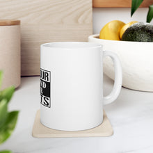 DistinctInk Glossy White Coffee / Tea Mug - Parkour Expand Your Limits