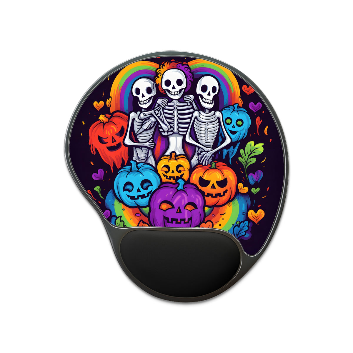 Mouse Pad with Wrist Rest with Exploring Inner Knowledge Design for Halloween LGBTQ+ Pride