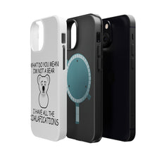 DistinctInk ToughCase for Apple iPhone, Compatible with MagSafe Charging - Not a Bear? I have the Koala-fications