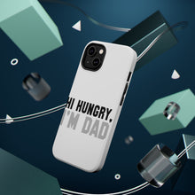 DistinctInk ToughCase for Apple iPhone, Compatible with MagSafe Charging - Hi Hungry, I'm Dad