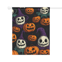 DistinctInk Garden & House Banner Flag with "Halloween Haunts and Pumpkin Pals" Design for Halloween