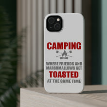 DistinctInk ToughCase for Apple iPhone, Compatible with MagSafe Charging - Camping - Friends & Marshmallows Get Toasted