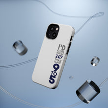 DistinctInk ToughCase for Apple iPhone, Compatible with MagSafe Charging - Rather Hustle 24/7 Than Slave 9 to 5