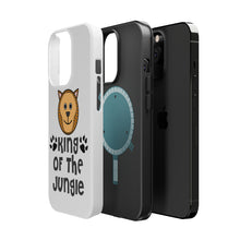 DistinctInk ToughCase for Apple iPhone, Compatible with MagSafe Charging - King of the Jungle - Lion