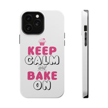 DistinctInk ToughCase for Apple iPhone, Compatible with MagSafe Charging - Keep Calm and Bake On