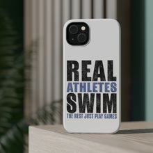 DistinctInk ToughCase for Apple iPhone, Compatible with MagSafe Charging - Real Athletes Swim Rest Play Games
