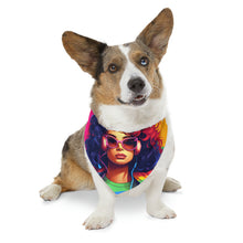 DistinctInk Adjustable Pet Banana Collar with Living a Full Life Design for LGBTQ+ Pride