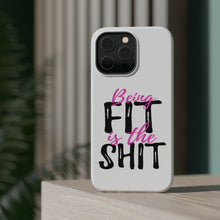 DistinctInk ToughCase for Apple iPhone, Compatible with MagSafe Charging - Being Fit is the $hit