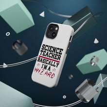 DistinctInk ToughCase for Apple iPhone, Compatible with MagSafe Charging - Science Teacher Basically I'm a Wizard