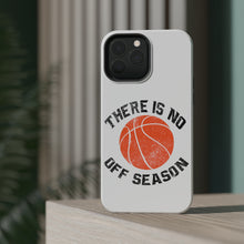 DistinctInk ToughCase for Apple iPhone, Compatible with MagSafe Charging - Basketball There is No Off Season
