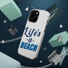 DistinctInk ToughCase for Apple iPhone, Compatible with MagSafe Charging - Life's a Beach