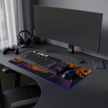 DistinctInk LED Gaming Mouse Pad with "Halloween Haunts and Pumpkin Pals" Design for Halloween