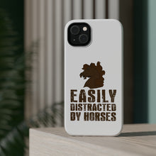 DistinctInk ToughCase for Apple iPhone, Compatible with MagSafe Charging - Easily Distracted By Horses