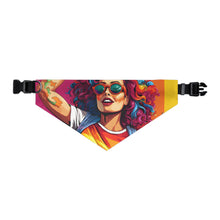 DistinctInk Adjustable Pet Banana Collar with Leading a New Path Design for LGBTQ+ Pride