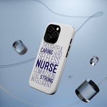 DistinctInk ToughCase for Apple iPhone, Compatible with MagSafe Charging - Thoughtful Caring Hero Selfless Nurse