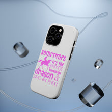 DistinctInk ToughCase for Apple iPhone, Compatible with MagSafe Charging - Sometimes It's the Princess Who Kills the Dragon