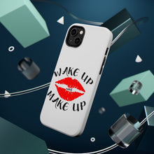 DistinctInk ToughCase for Apple iPhone, Compatible with MagSafe Charging - Wake Up and Make Up