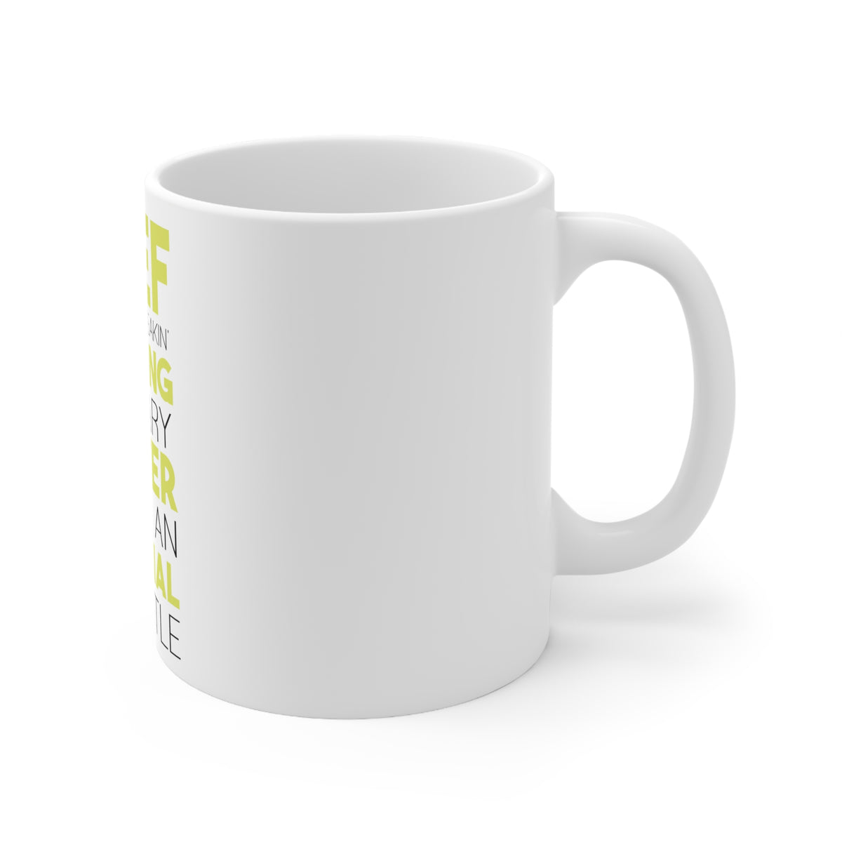 Glossy White Coffee / Tea Mug - Chef Amazing Culinary Master, view 3