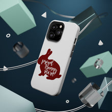 DistinctInk ToughCase for Apple iPhone, Compatible with MagSafe Charging - Proud Bunny Mom - Rabbit