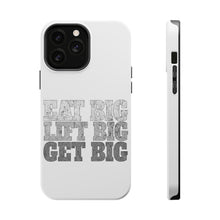 DistinctInk ToughCase for Apple iPhone, Compatible with MagSafe Charging - Eat Big Lift Big Get Big