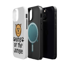 DistinctInk ToughCase for Apple iPhone, Compatible with MagSafe Charging - King of the Jungle - Lion