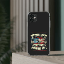 DistinctInk Hybrid (Acrylic/TPU) Clear Slim Fit Case for Apple iPhone | Trump: Promises Made, Promises Kept - Conservative