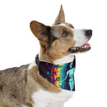 DistinctInk Adjustable Pet Banana Collar with The Enduring Beauty of Writing Design for Halloween LGBTQ+ Pride