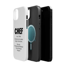 DistinctInk ToughCase for Apple iPhone, Compatible with MagSafe Charging - Chef Definition - Magic in the Kitchen