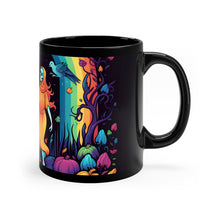 DistinctInk Black Coffee Mug - The Enduring Beauty of Writing for Halloween LGBTQ+ Pride
