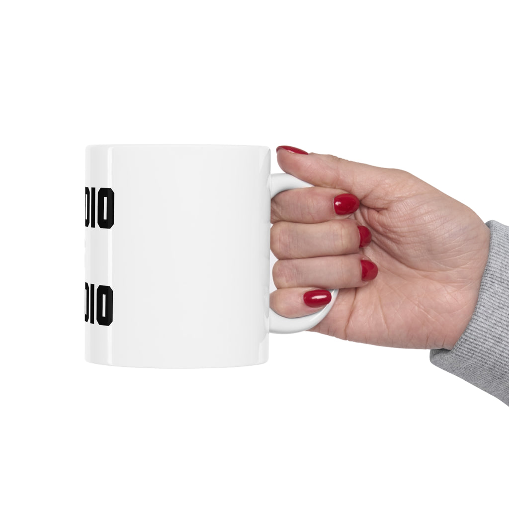 Glossy White Coffee / Tea Mug - Cardio is Hardio, view 12