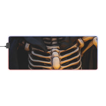 DistinctInk LED Gaming Mouse Pad with Skellington's Spooky Soiree Design for Halloween