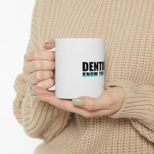 DistinctInk Glossy White Coffee / Tea Mug - Dentists Know the Drill