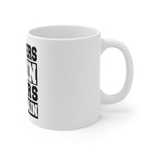 DistinctInk Glossy White Coffee / Tea Mug - Winners Train Losers Complain