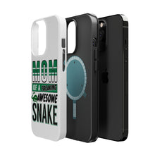 DistinctInk ToughCase for Apple iPhone, Compatible with MagSafe Charging - Mom of a Freaking Awesome Snake