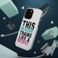 DistinctInk ToughCase for Apple iPhone, Compatible with MagSafe Charging - This Bride Trains Like a Beast