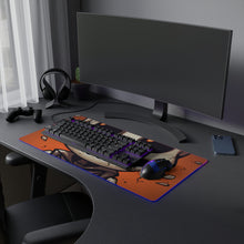 DistinctInk LED Gaming Mouse Pad with Skelly's Halloween Bash Design for Halloween