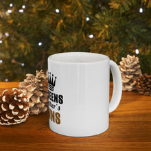 DistinctInk Glossy White Coffee / Tea Mug - Real Queens Fix Each Other's Crowns