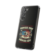 DistinctInk Hybrid (Acrylic/TPU) Clear Slim Fit Case for Apple iPhone | Trump: Promises Made, Promises Kept - Conservative