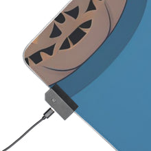 DistinctInk LED Gaming Mouse Pad with Ghost Skeleton Pumpkin Pattern Design for Halloween